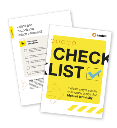 Aimtec Checklist | Odhalte skryté slabiny výroby a logistiky: Mobilní terminály