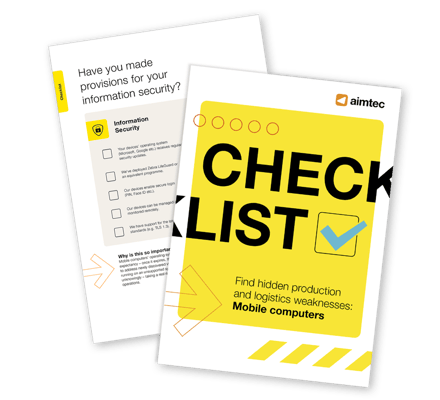 Aimtec Checklist | Hidden weaknesses in logistics: Mobile computers